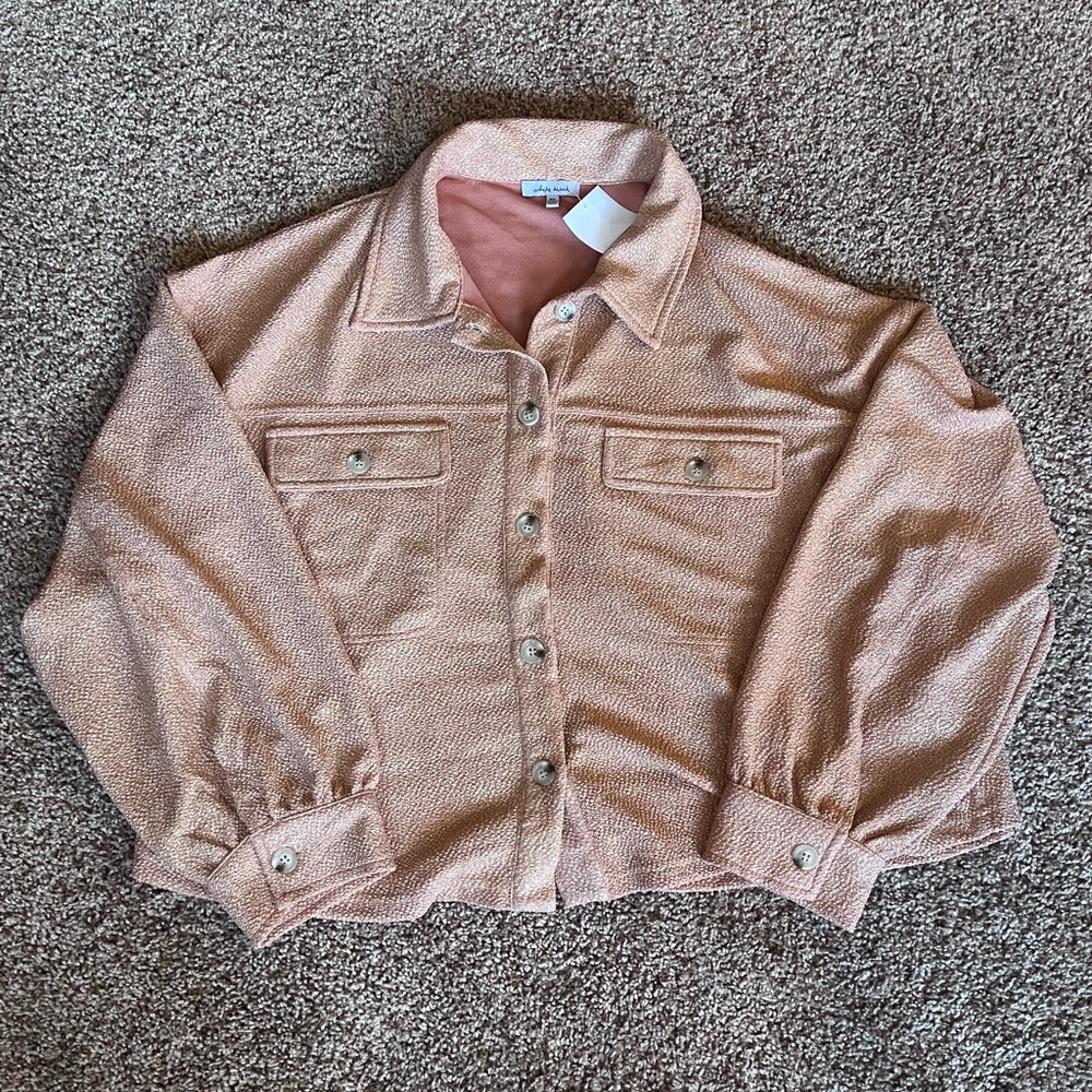 NWT White Birch Shimmering Rose Gold Jacket